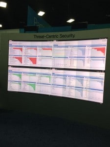 Network metrics live from the conference. Just another interesting sight at the conference.