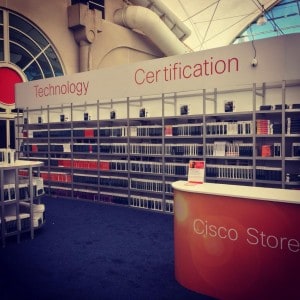 Cisco Store, providing a conference discount for any Cisco Press you might want.