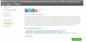 CLUS Session details