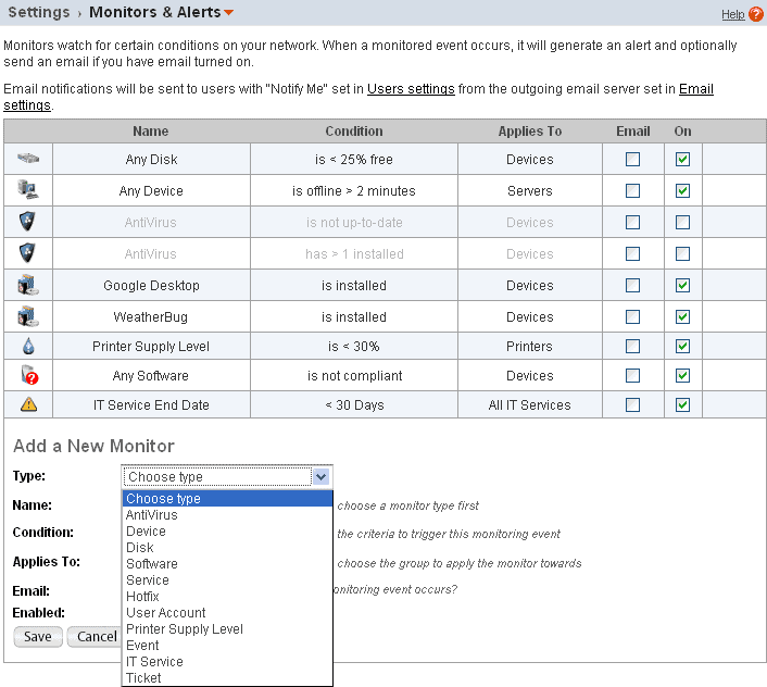 Spiceworks Monitoring Spiceworks network monitoring and alerts