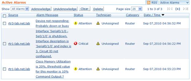 OpManagerAlarms