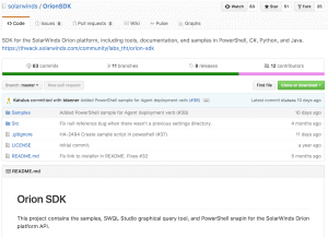 SolarWinds Orion API & SDK - Getting Started