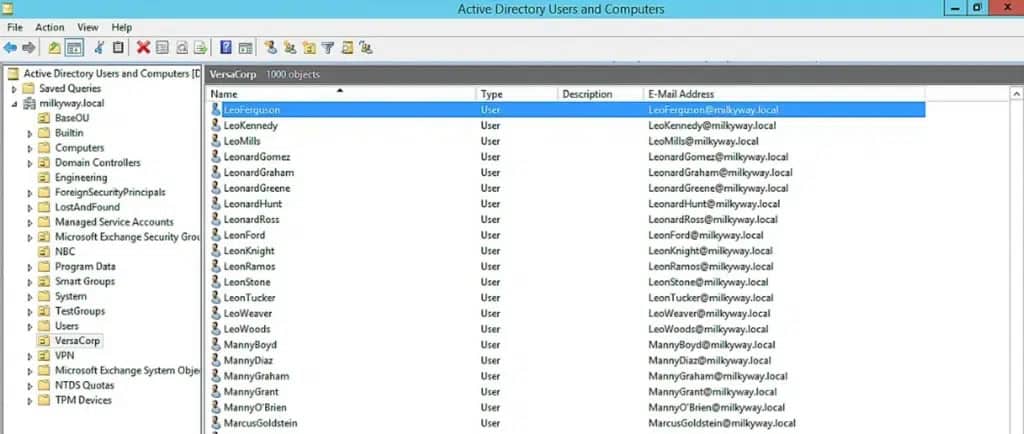 Active Directory Users and Computers (ADUC)