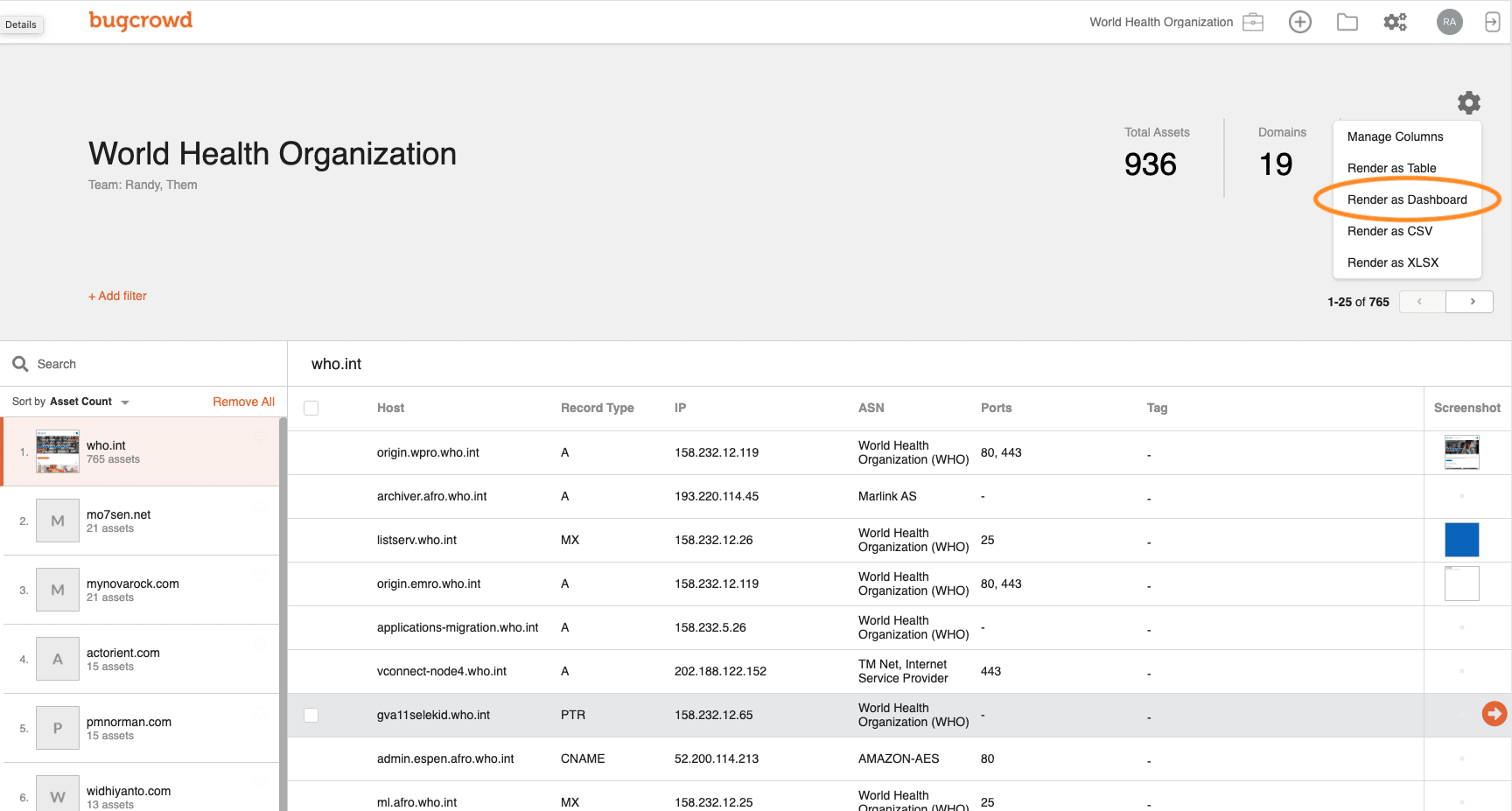 Bugcrowd Asset Inventory