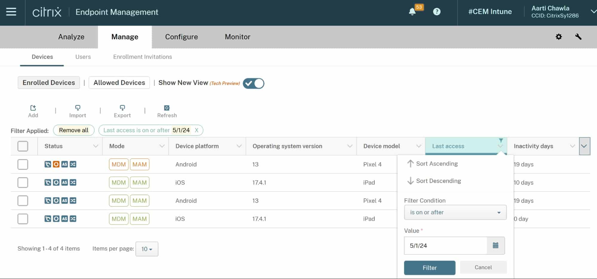 Citrix Endpoint Management