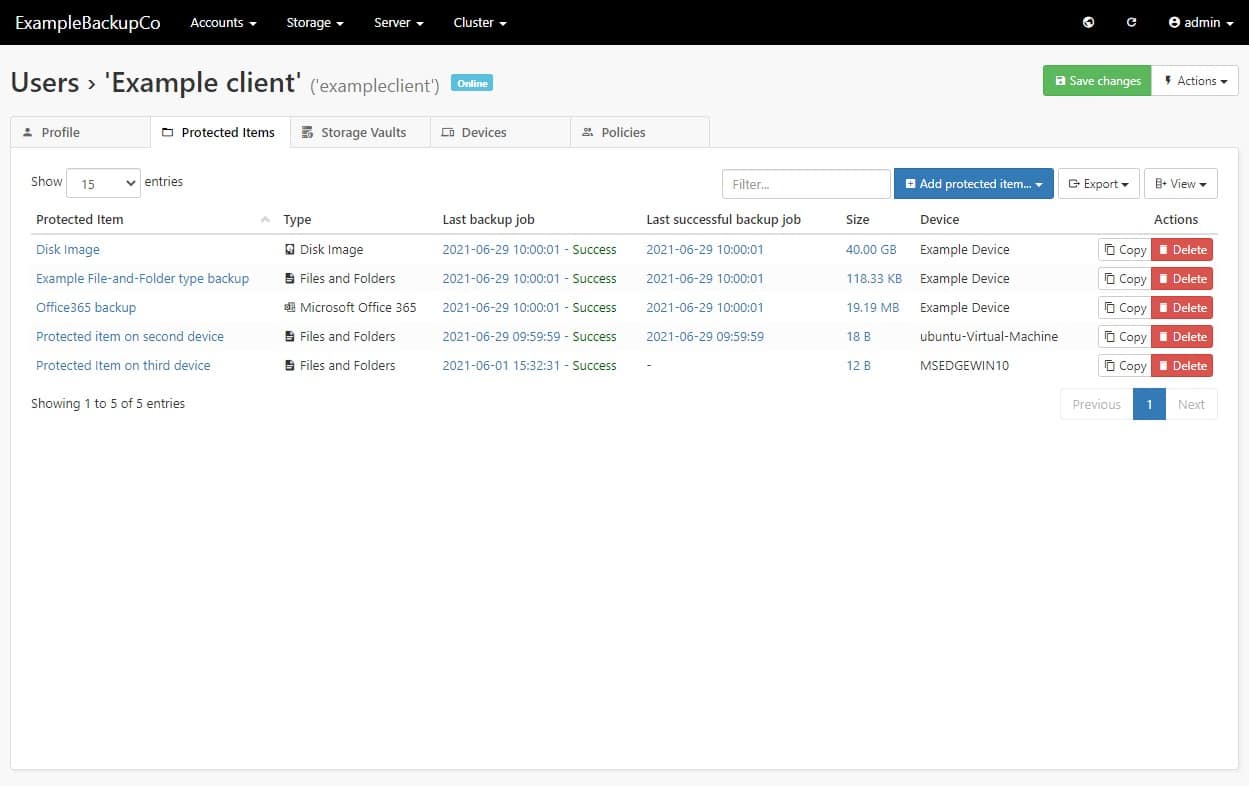 Comet Backup