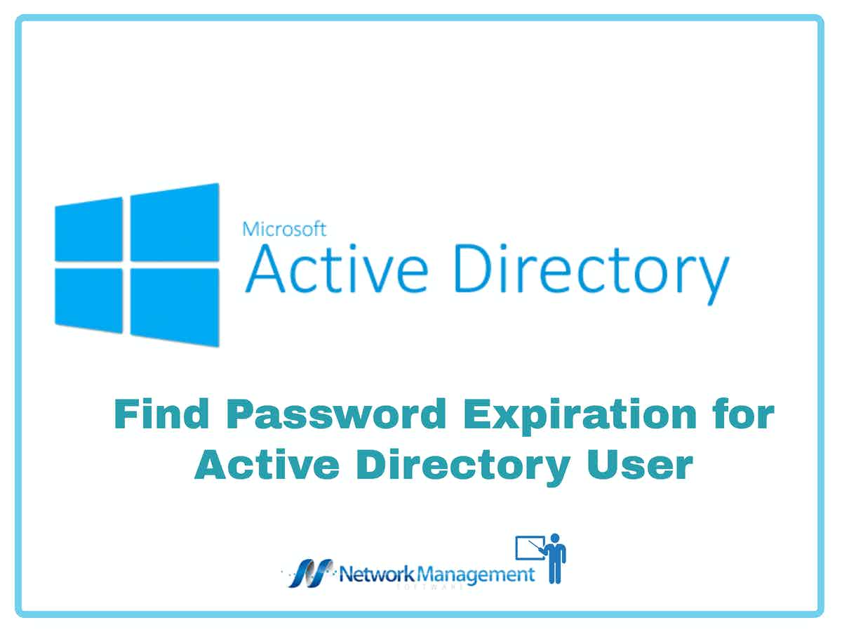 Find Password Expiration for Active Directory User