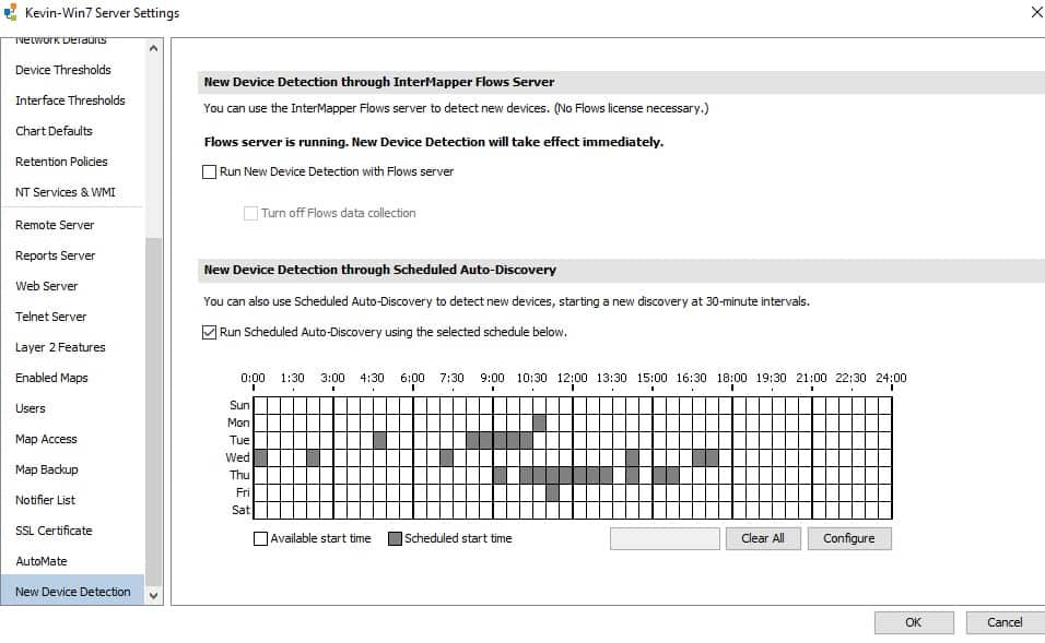 InterMapper Server Settings