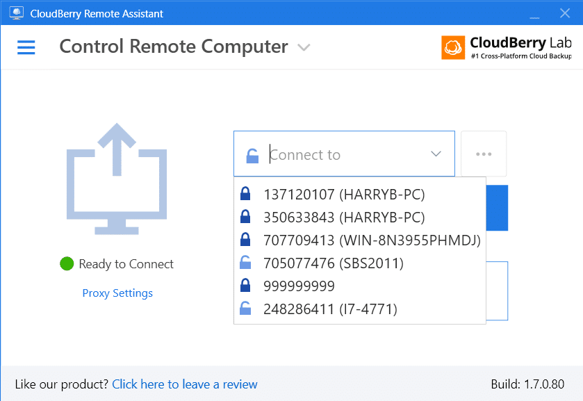 MSP360 Remote Assistant