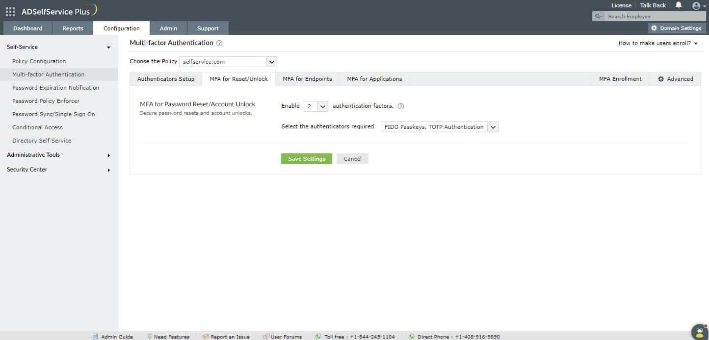 ManageEngine ADSelfService Plus