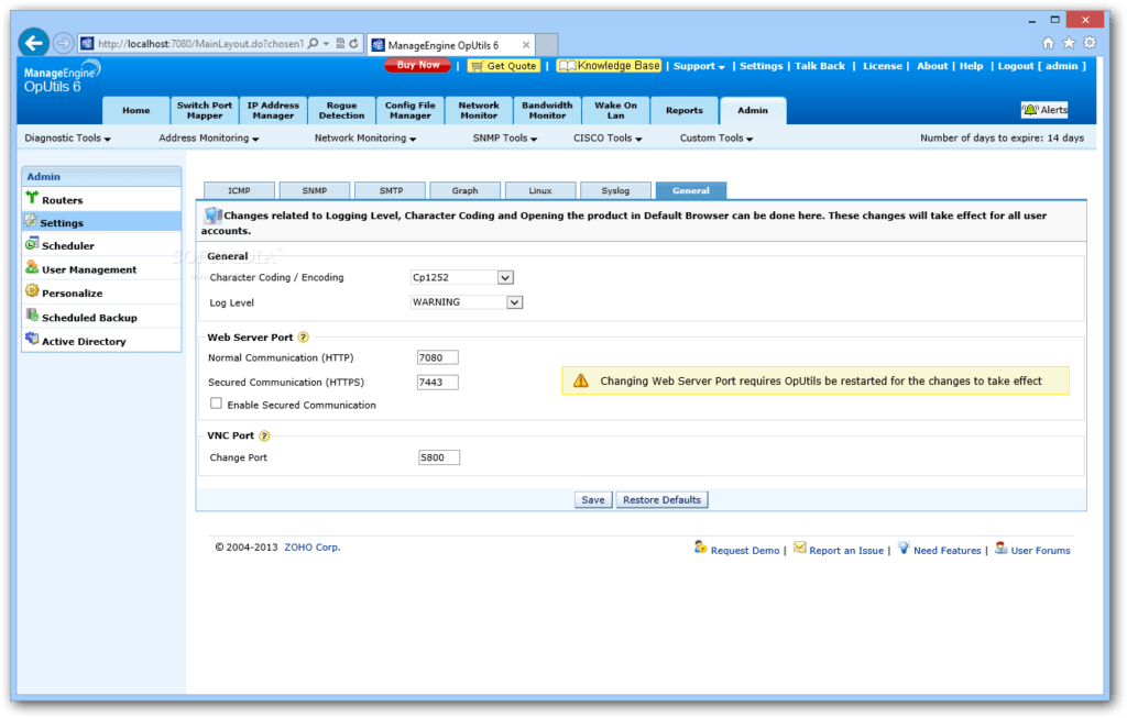 ManageEngine OpUtils