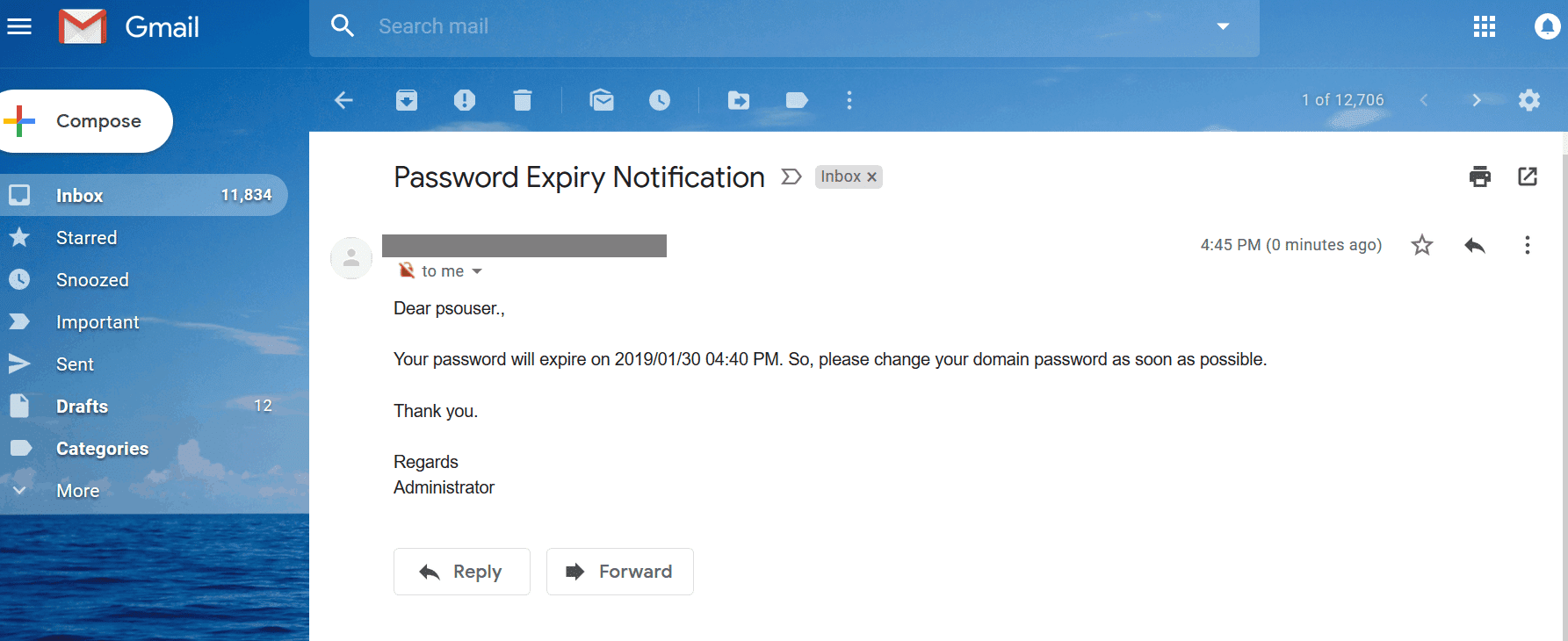ManageEngine's Password Expiration Notifier Tool
