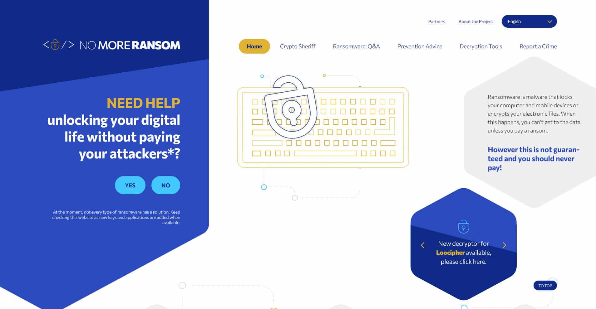 No More Ransomware Project