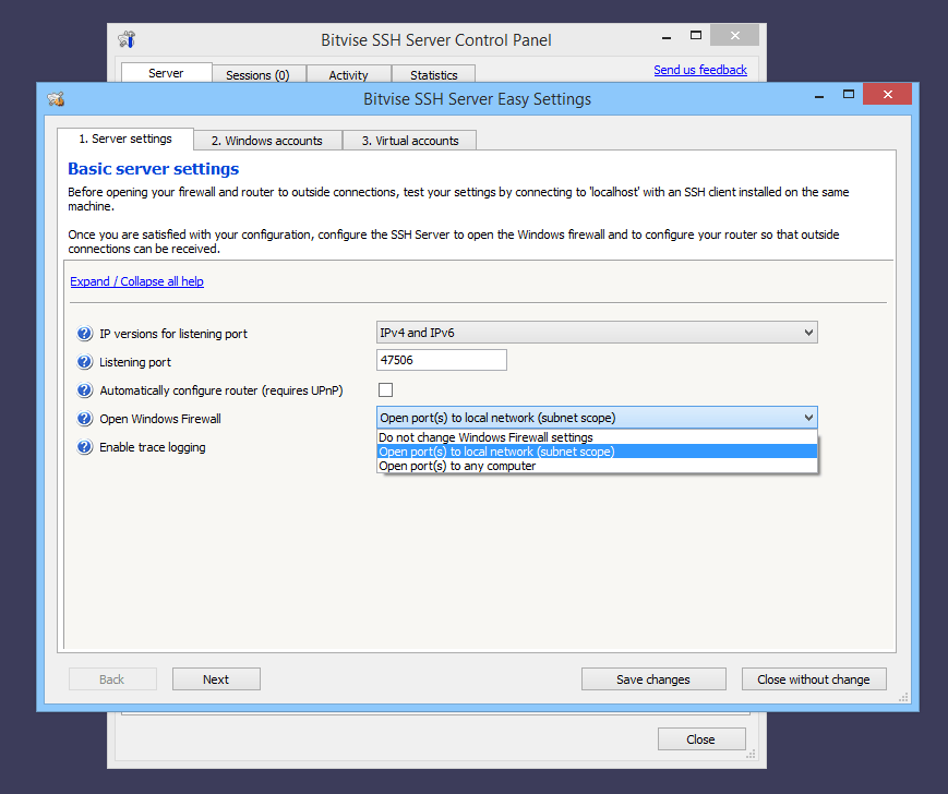 Bitvise SSH Server