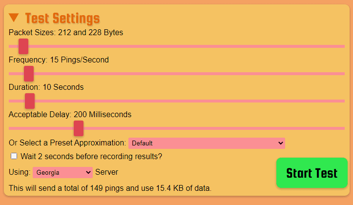 Packet Loss Test