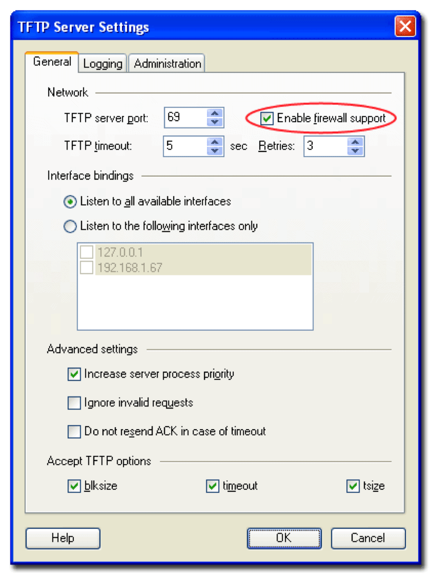 create tftp server
